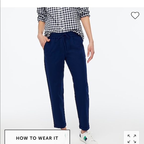 J crew linen joggers